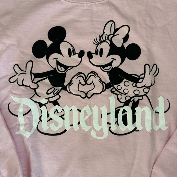 Disneyland pink valentines Day sweatshirt nwt - Picture 3 of 6